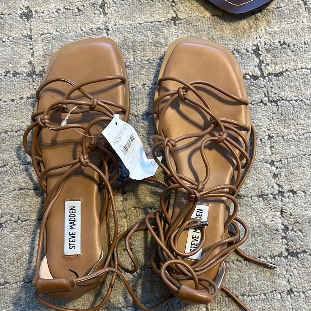 Steve Madden Women's Tan Strappy Sandals